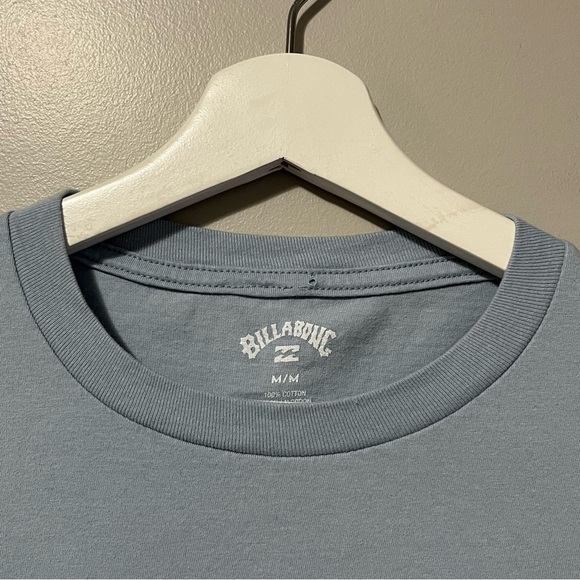 Billabong Regular Fit Palm Tree Cotton Tee Blue - Picture 5 of 7